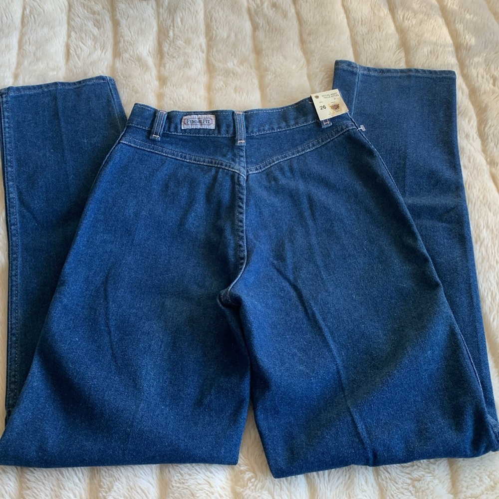 Vintage 80s high rise no pockets GWG femme fit deadstock new 26